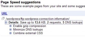 Google Webmaster Tools Suggestions